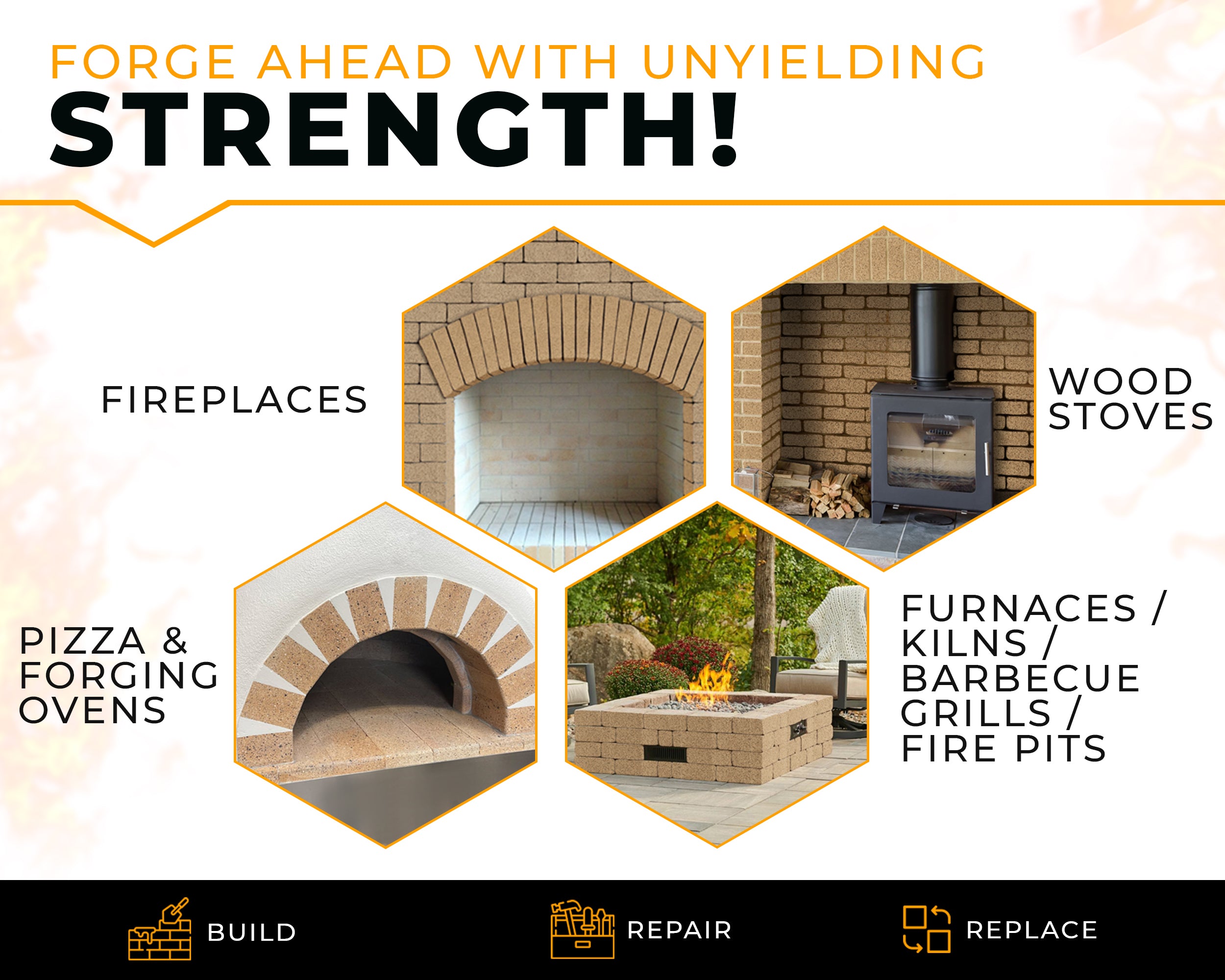 USM Heavy Duty Firebricks 2,4,5,6 Units-Pack Fireclay, Chamotte 3000F US Stove 9" x 4-1/2" x 1-1/4" Insulating, Replacement Fire Bricks for Fireplaces, Wood Stoves, Pizza Ovens, Steel Furnaces, Forge