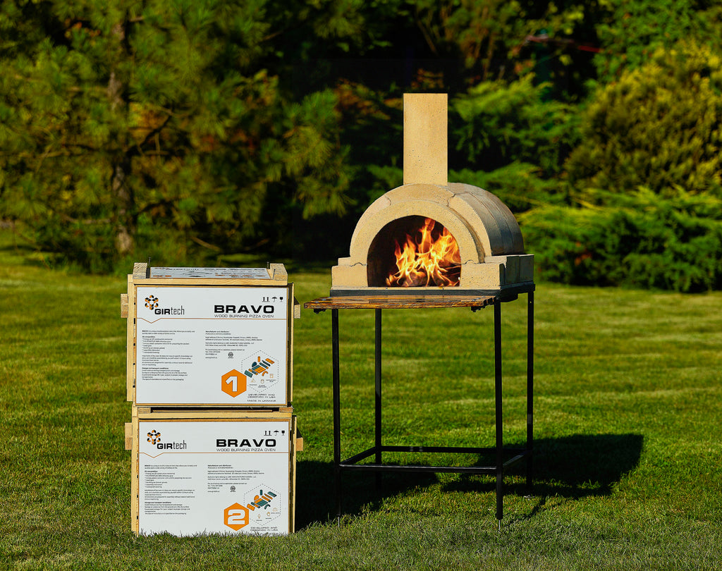 GIRtech BRAVO Wood Burning Fire Brick Pizza Oven