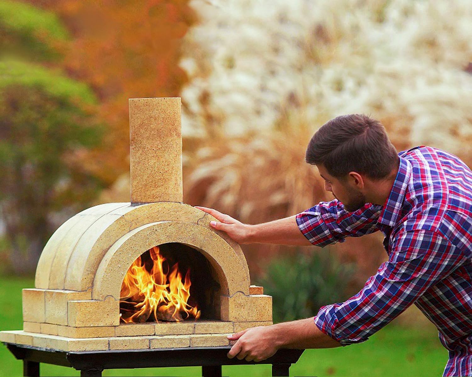 GIRtech BRAVO Wood Burning Fire Brick Pizza Oven